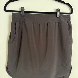 Athleta Casual Black Pull-On Skort with Side Pockets